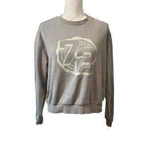 H&M Divided Gray Sweatshirt Graphic Print 72 New York Womens Size M